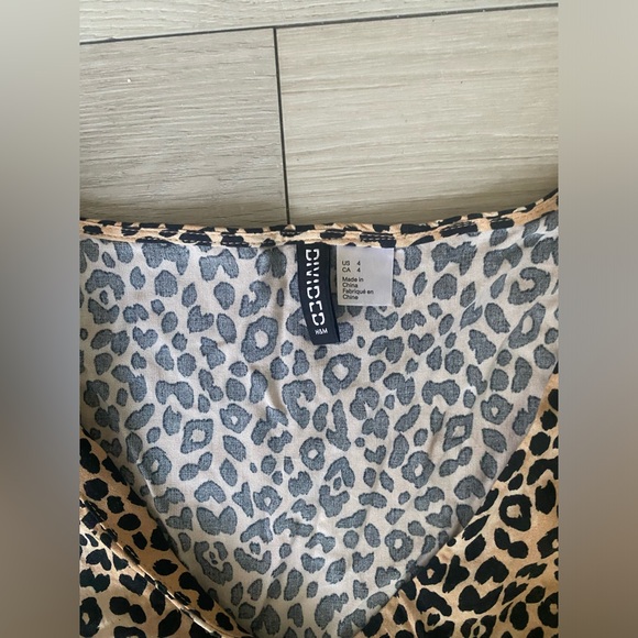 Bodycon Summer Short Sleeve Floral Slim Mini Beach Cocktail Party Leopard Sexy - Picture 3 of 7